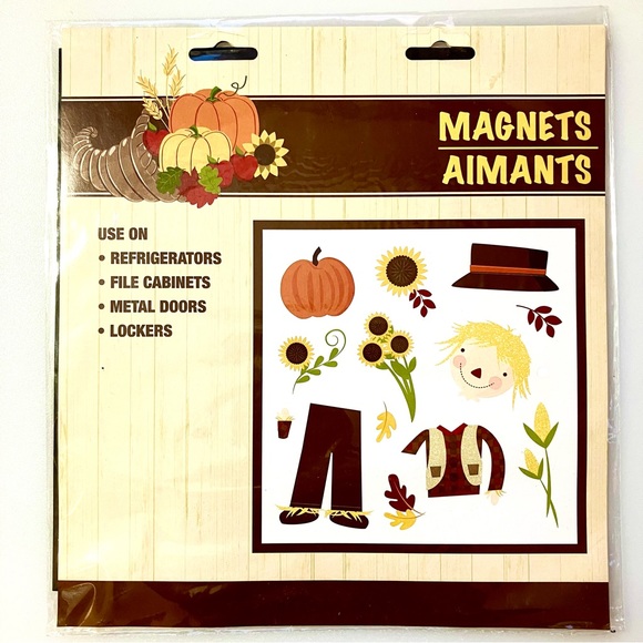 NWT Fall Scarecrow Magnets - Picture 1 of 3